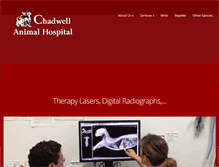Tablet Screenshot of chadwellanimalhospital.com